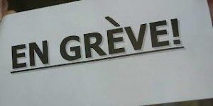 en grève