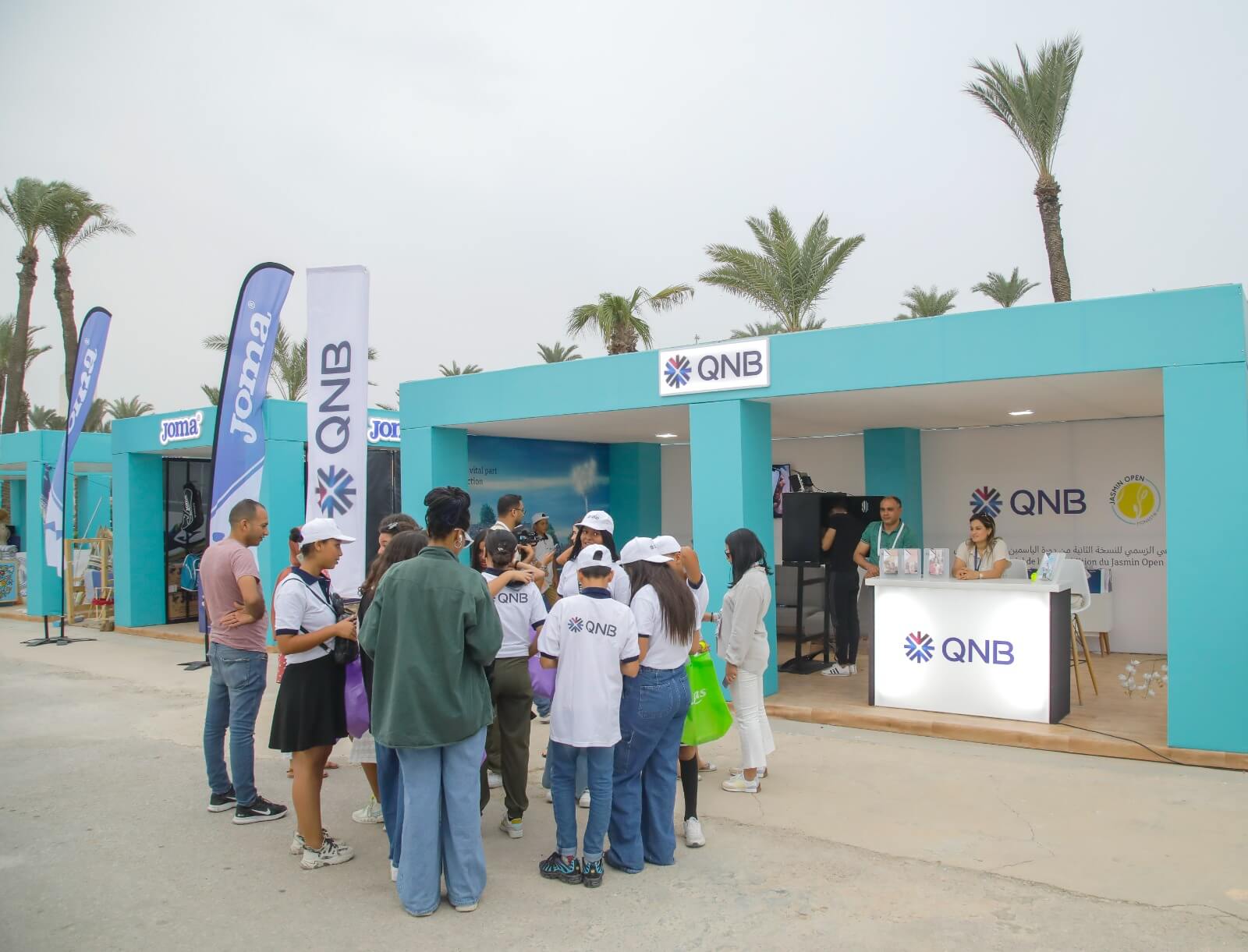 QNB organise une visite au tournoi« Jasmin Open » à Monastir en faveur