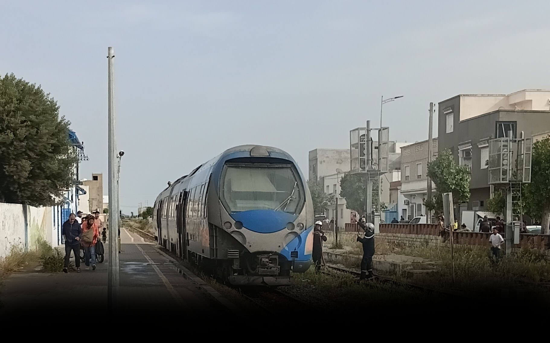 Un wagon du train de Nabeul prend feu